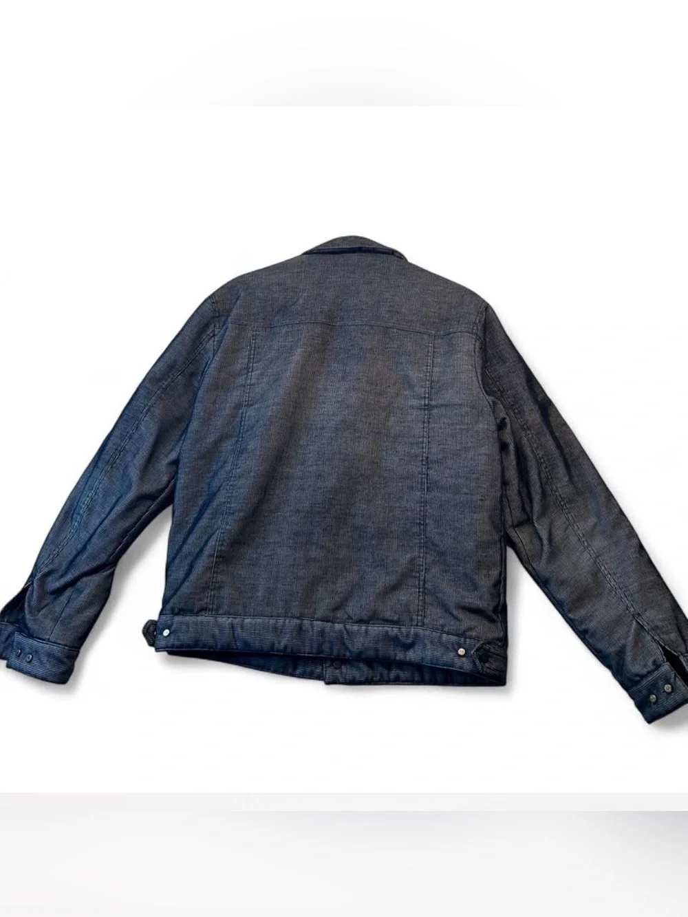 Robert Barakett Men's Dark Navy Corduroy Shirt Jacket